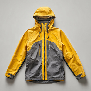 Veste coupe-vent à capuche de haute qualité avec fermeture éclair, 100% nylon et élasthanne, imperméable, pour hommes, coupe-vent unisexe pour l'extérieur - Product Image 1