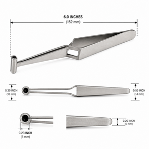 Pinzas de Precisión con Bloqueo Cruzado y Autobloqueo para Joyería y Soldadura, ZetomedPro - Product Image 4