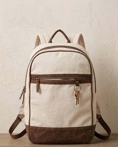 Vintage Canvas Messenger Bag Retro Chest Bag <b>Large</b> Capacity Zipper Shoulder <b>Backpack</b> for Travel Daily Use - Product Image 2