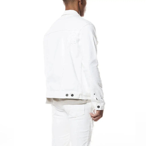 Veste en jean pour homme, veste d'automne et d'hiver, veste à manches longues, veste tendance pour homme, coupe slim, veste décontractée streetwear - Product Image 3