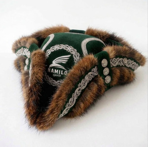 Sombrero de Fieltro de Lana de Alta Calidad 2026, Estilo Vaquero Francés, para Hombre, Negro, Tricorne, Triangular, Guardia de Honor, Estilo Napoleón - Product Image 4