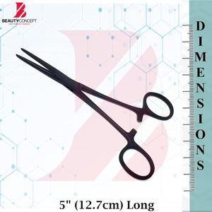 Pinzas Hemostáticas Multiusos para Mosquitos, de Acero Inoxidable Negro, Reutilizables, para Uso Manual en Hospitales, Autoclavables, con Certificación CE - Product Image 6