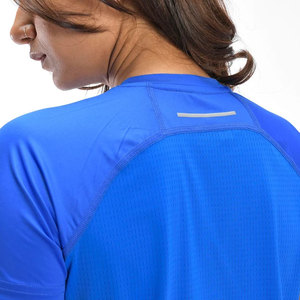 Camiseta Deportiva Corta de Yoga con Diseño Moderno, Alta Elasticidad, para Mujer, para Fitness, Running, Ropa Deportiva Activa, Cuello Redondo sin Costuras, con Estampado - Product Image 2
