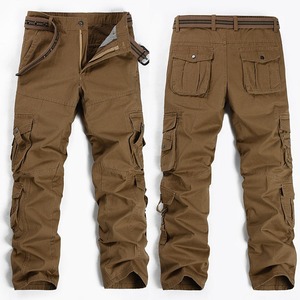 Men's Casual cargo pants Style Side Pocket Fashion <b>Trousers</b> Custom LOGO Jogger pants - Product Image 2
