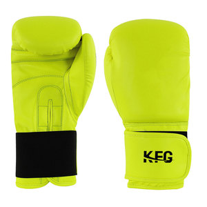 Guantes de Boxeo de Cuero Hechos en Fábrica con Correa de Muñeca Adicional, Transpirables y que Absorben la Humedad, para Entrenamiento Profesional de Kick Boxing - Product Image 1