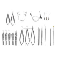 Kit chirurgical manuel pour la cataracte, 21 pièces, ensemble d'instruments de microchirurgie ophtalmique, boîte de stérilisation, acier inoxydable, kit pour usage hospitalier