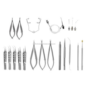 Kit Quirúrgico Manual de Cataratas de 21 Piezas de Acero Inoxidable, Juego de Instrumentos de Microcirugía Oftálmica, Caja de Esterilización, Uso Hospitalario - Product Image 3