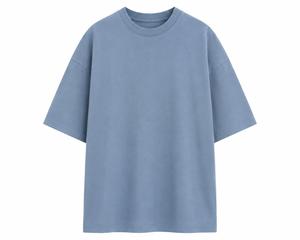 Wholesale <b>Men's</b> <b>Oversized</b> Solid Color Regular Sleeve Eco-Friendly Breathable O-Neck Casual Canvas Fabric T-<b>Shirt</b> for <b>Gym</b> Top - Product Image 1