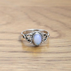 Opalite Gemstone <b>Silver</b> <b>Ring</b>, Natural Opal 925 Sterling <b>Silver</b> <b>Statement</b> <b>Ring</b>, Handmade Vintage Jewelry for Women - Product Image 5