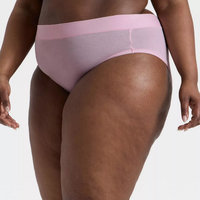 Großhandel Übergröße Damen Low-Rise Bodyshaper Bauchkontrolle Tanga Atmungsaktive Gestrickte Umweltfreundliche Nahtlose Po-Lifting-Höschen