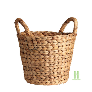 NEW DESIGN Eco-Friendly Seagrass Woven <b>Basket</b> Handmade Natural <b>Storage</b> <b>Basket</b> with Handles for Laundry Home Decor Wholesale - Product Image 3
