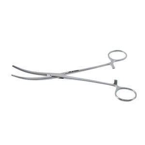 Pinzas arteriales para hemostasia con serraciones longitudinales de 7.1 pulgadas, agarre manual de tejido de acero, 18 cm - Product Image 1