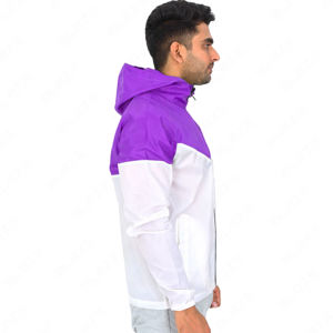 Veste coupe-vent à capuche 3D haute performance pour homme, coupe-vent respirant, coupe-vent, grande taille, avec fermeture à glissière, motif imprimé - Product Image 4