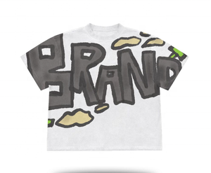 Camiseta Vintage Estampada de Corte Cuadrado y Corto Estilo Y2K para Hombre, Hombros Caídos, Personalizable, Oversize, Ajuste Holgado - Product Image 4