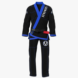 ชุดยิวยิตสู Venomous Fight Gear BJJ สีดำขอบน้ำเงิน สำหรับผู้ใหญ่ ยูนิเซ็กซ์ ผลิตจากโพลีเอสเตอร์ทนทาน - Product Image 2
