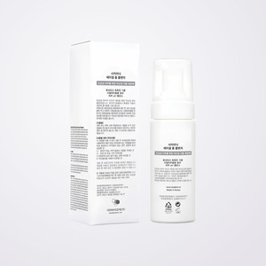 Nettoyant visage à l'acide salicylique Cicarinic, mousse nettoyante 150ml, faible pH, Cica Panthenol, mousse à bulles unisexe. - Product Image 1