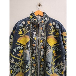 Chaqueta Bomber Estilo Hippie para Mujer, Bordada a Mano, con Forro de Algodón/Nailon, para Fiestas de Invierno - Product Image 4