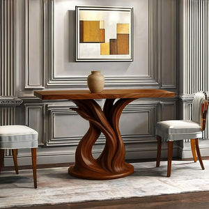 Mesa de consola de tamaño personalizado, diseño inspirado en madera Natural, decoración de entrada única hecha a mano, muebles de madera maciza a medida, regalo - Product Image 3