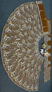 Lehenga Choli nupcial bordado de lujo en tono marrón suave con Dupatta y pedrería, conjunto indio para bodas y fiestas - Product Image 3