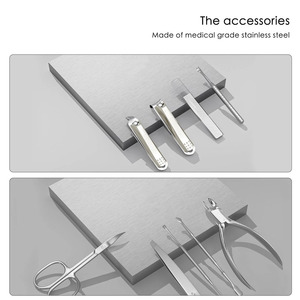 Premium Stainless Steel <b>Nail</b> Care Manicure <b>Set</b> with Case Manicure Pedicure Grooming Kit for Men Women and Teens <b>Nail</b> Care Tools - Product Image 6