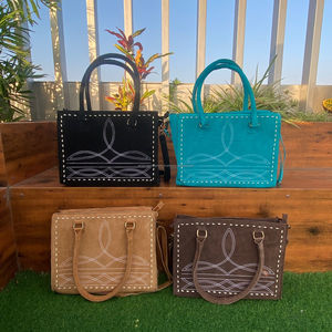 Famosa marca 2024 nuevo bolso de mano de cuero de ante de punto de bota de lujo para mujer bolso cruzado de cuero genuino de diseñador de alta calidad - Product Image 4