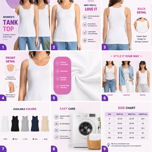 Alxin Summer Women's Formal Breathable Eco-Friendly Quick Dry <b>Knitted</b> <b>Tank</b> <b>Top</b> Solid 100% Cotton Scoop Neck - Product Image 5