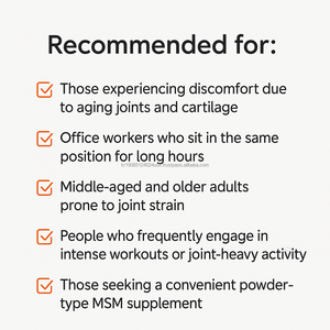 ผงอาหารเสริม MSM 2000MG อาหารเสริมสุขภาพแบบเกาหลีผลิตจากเกาหลี - Product Image 5