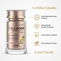 Complément de collagène hydrolysé de qualité supérieure en poudre et en capsules, fabricant OEM de marque privée