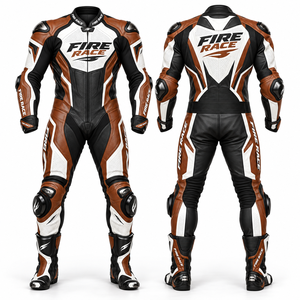 Combinaisons de moto en cuir véritable pour hommes, couleur personnalisée, combinaisons de sport en cuir, combinaisons de moto imprimées pour la course, combinaisons de motard colorées - Product Image 3