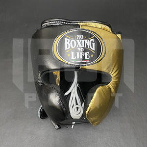 Protège-joues personnalisable de haute qualité « No Boxing No Life », en cuir de vachette de première qualité, avec poignées lacées épaisses à 4 couches pour l'entraînement - Product Image 6