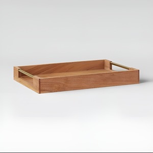 Wholesale Handmade Mango <b>Wood</b> <b>Tray</b> <b>with</b> <b>Handle</b> Natural Finish Modern Eco Friendly Serving <b>Tray</b> Home Kitchen Decor Inspired - Product Image 2
