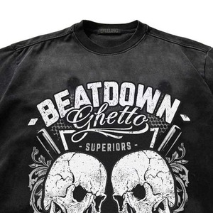 Camiseta Nueva 2026 de 275 g/m², Estilo Vintage, Lavado Ácido, Cuello Redondo, Manga Corta, Personalizable con Serigrafía - Product Image 5