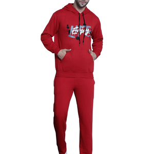 Wholesale Customized Men's Tracksuits with Breathable Fleece Hooded Streetwear for Winter Season Custom Design Logo - Product Image 4