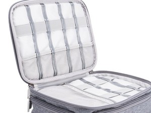 Bolsa de almacenamiento para cables de datos, bolsa multifuncional para accesorios digitales, bolsa de almacenamiento semirrígida de estilo simple - Product Image 5