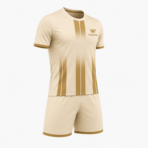 Conjunto de Camiseta de Fútbol para Hombre WARPRO, Manga Corta, Cuello Redondo, Degradado Dorado, Poliéster, Absorbe la Humedad, Ajuste Atlético, para Todas las Temporadas - Product Image 2