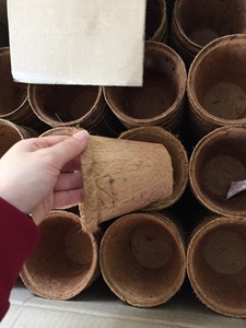 Vigifarm Iris <b>Biodegradable</b> Coconut Coir Circular Durable Eco-Friendly Flower <b>Pots</b> with Vintage Farmhouse Design for Garden - Product Image 3