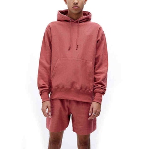 Ensemble de sweat-shirts à capuche surdimensionnés pour hommes, couleur unie, en molleton de coton respirant, avec poche, vêtements décontractés pour l'automne - Product Image 5