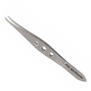 Pinza Quirúrgica Oftálmica de Punta Fina, Certificación CE, Barraquer Cilia Forceps, Manual, Longitud Total 11 cm, Acero Inoxidable - Product Image 6