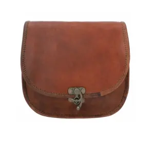 Latest Design 100% Pure Leather Small Handbag Shoulder bag Satchel Vintage Brown Leather For Ladies