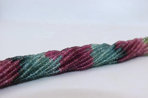 Cuentas Redondas Facetadas de Turmalina Multicolor de Calidad AAA, 14 Pulgadas, 3.5-4 mm, Piedras Preciosas Naturales para la Elaboración de Joyería Minimalista - Product Image 2