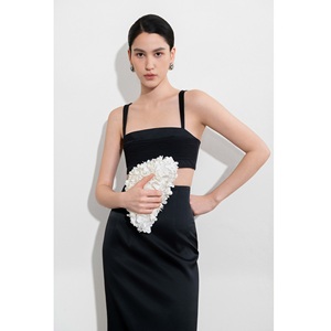 Camisa de Mujer, Top Bandeau de Satén, Sin Mangas, Ajustado, de Rayón, Tejido Elástico, Blusas Elegantes para Mujer - Product Image 5