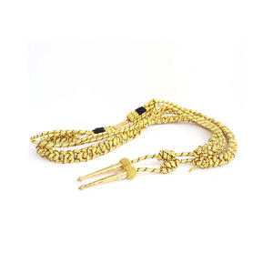 Aiguillette de qualité supérieure, cordon d'épaule tressé or et argent, décoration cérémonielle, accessoire vestimentaire personnalisé OEM ODM en gros - Product Image 2