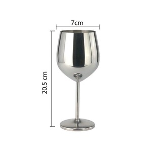 Decorative Home Table Wine <b>Glass</b> Stainless Steel Wine <b>Glass</b> Round Modern Design Unbreakable Party <b>Goblet</b> Wedding Wine <b>Glass</b> - Product Image 4
