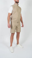 Ensemble Gilet et Short d'été pour Homme – Respirant, Sans Manches, avec Fermeture Éclair, Multi-poches, Léger et Décontracté