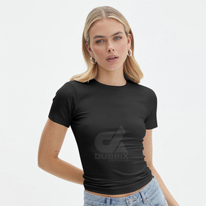 Nueva Colección 2026 de Ropa Femenina de Alta Calidad al por Mayor, Camisetas de Manga Corta, Camisetas sin Mangas con Cuello Redondo, 100% Algodón - Product Image 6