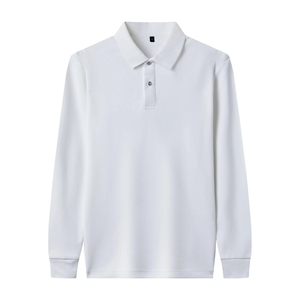 Polo à manches longues pour homme, qualité supérieure, personnalisation de la marque, tissu en coton respirant, style de vie en plein air, vêtements décontractés, streetwear, voyage - Product Image 3