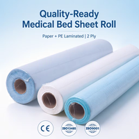 Rouleau de papier jetable pour table de podologie, housse de protection en PE pour les cliniques de soins des pieds
