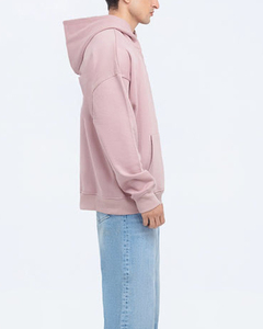 Sudadera con Capucha Rosa para Hombre, Corte Holgado, Felpa Francesa de Algodón, Informal, con Bolsillo Delantero, para Otoño - Product Image 3