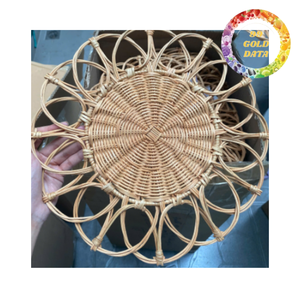 Mantel Individual de Ratán Tejido a Mano, Ecológico, para Mesa de Comedor, Decoración Rústica de Cocina, Calidad de Exportación - Product Image 4
