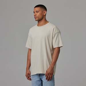 T-shirt Homme Slim Fit Personnalisable Col Rond Coton Lavé Style Sportif Urbain Coupe Droite Coton/Fibre de Bambou - Product Image 3